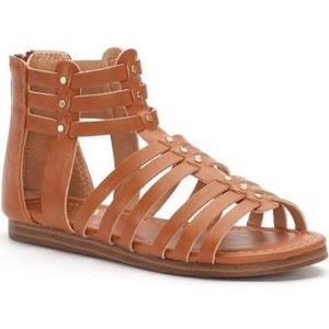 SO® Applaud Girls' Gladiator Sandals Size 4